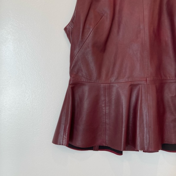 H&M Sleeveless Leather Peplum Top - Picture 11 of 13
